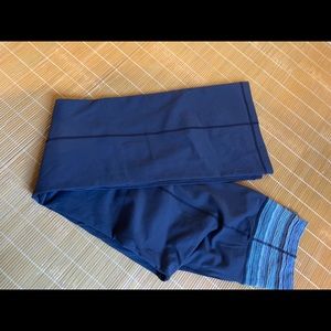 {Lululemon} Groove Flare Pant III, Inkwell/Space Dye Twist Blue Peacock, 10 Tall